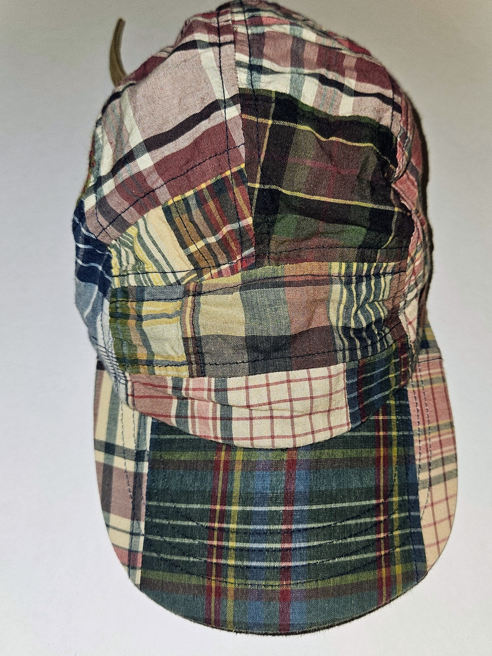 Polo Ralph Lauren Madras Patchwork 5 Panel Cap Strapback Mint Condition